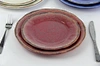 blue melamine plates
